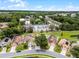 Aerial view of charming home on a cul-de-sac with large trees and convenient access to amenities at 2561 Montego Bay Blvd, Kissimmee, FL 34746