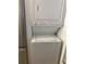 The laundry area features a stacked washer and dryer at 2900 S Semoran Blvd # 1, Orlando, FL 32822