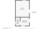 Floor plan of Detached Guest House 2 features den and two bathrooms with dimensions at 4410 Mildred Bass Rd, St Cloud, FL 34772