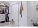 Modern bathroom featuring a glass shower and stylish walk-in closet at 466 Cool Summer Ln, Davenport, FL 33837