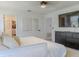 Bedroom with neutral decor, ceiling fan and carpet floors at 466 Cool Summer Ln, Davenport, FL 33837