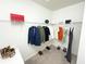 This walk-in closet has plenty of shelving and space to keep your items organized and easily accessible at 4736 Tribute Trl, Kissimmee, FL 34746