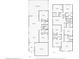 Detailed floor plan showing dimensions for both floors of the property, plus screened patio and pool at 7613 Brookhurst Ln, Kissimmee, FL 34747