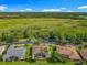 Enjoy this aerial view of home with an open field in the background and nearby homes at 777 Glendora Road, Poinciana, FL 34759