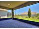 Spacious screened patio with brick flooring, perfect for outdoor relaxation at 1101 Downswing Pl, Davenport, FL 33896