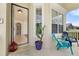 Inviting front entrance with a view of the home's interior and stylish decor at 14167 Bradbury Rd, Orlando, FL 32828