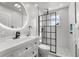 Contemporary bathroom featuring a sleek vanity, stylish shower, and modern fixtures at 14412 Saint Georges Hill Dr, Orlando, FL 32828