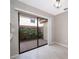 Relaxing patio area with brick pavers and view of the green garden at 1614 Shady Ridge Ct # 252, Orlando, FL 32807