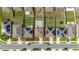 Aerial perspective of the home in a residential neighborhood highlighting its location at 176 Sofia Ln, Lake Alfred, FL 33850