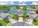 Beautiful two-story home on a cul-de-sac with lush landscaping and a view of the lake at 2255 Stone Lake Ct, Orlando, FL 32824