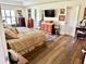 Bright main bedroom with comfortable bed, TV, and stylish furnishings at 3 Sunrise Dr, Ocala, FL 34472