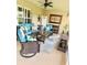 Cozy covered patio with comfortable seating, perfect for outdoor relaxation and entertaining at 3 Sunrise Dr, Ocala, FL 34472