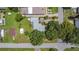 Birds eye view of the home, highlighting its position on the block and proximity to surrounding homes at 301 Oregon Ave, St Cloud, FL 34769