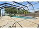 The screened-in pool offers a tranquil outdoor oasis with waterfront views at 3991 Island Lakes Dr, Winter Haven, FL 33881