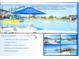 Refreshing community pool featuring umbrella table and chairs, lounge chairs, water feature, and lockers at 406 Long Dr, Kissimmee, FL 34759