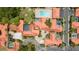 Beautiful aerial view showcases terracotta roofs, private pools, and lush landscaping in this community at 5015 Nassau Cir # 4, Orlando, FL 32808