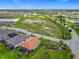 Stunning aerial view showcases a large lot and a beautiful neighborhood at 605 San Augusto Dr, Kissimmee, FL 34759