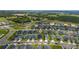 Expansive aerial view of the community, surrounded by lush greenery and featuring coordinated home designs at 1719 Daystar Dr, Haines City, FL 33844