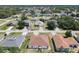 This aerial shot shows a well-planned neighborhood with various homes surrounded by lush greenery and trees at 1912 Manatee Ln, Poinciana, FL 34759