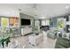Open concept living room with adjacent kitchen and bar seating, perfect for entertaining at 201 Largo Dr, Kissimmee, FL 34759