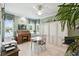 Inviting home office with abundant natural light, stylish decor, and white plank flooring at 201 Largo Dr, Kissimmee, FL 34759