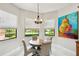 Inviting breakfast nook filled with natural light and a colorful art piece at 271 Indian Wells Ave, Poinciana, FL 34759