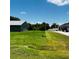 Lush backyard featuring green grass and mature trees, offering a private outdoor space at 2805 Rodeo Dr, Kissimmee, FL 34746