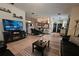 Open concept living and dining area featuring tiled floor and sight lines into the kitchen at 3162 Rodrick Cir, Orlando, FL 32824
