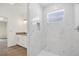 New bathroom with a tiled walk-in shower and granite vanity at 4615 Madison Ave, Lake Wales, FL 33859