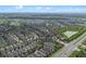 A sprawling residential area seen from above with well-maintained streets and landscape at 551 Lasso Dr, Kissimmee, FL 34747