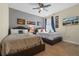 This charming bedroom features two beds, Star Wars decorations, and a ceiling fan, creating a cozy and unique space at 551 Lasso Dr, Kissimmee, FL 34747