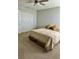 This bedroom features neutral tones and a closet providing a tranquil space at 1016 Cascade Dr, Davenport, FL 33837
