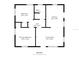 Detailed floor plan with measurements of bedrooms, bathroom, kitchen, hall and living room at 120 & 0 8Th Wahneta W St, Winter Haven, FL 33880