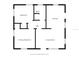 Detailed floor plan showcasing the layout of the bedrooms, bathrooms, kitchen, hall and living room at 120 & 0 8Th Wahneta W St, Winter Haven, FL 33880