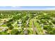An aerial view of a residential neighborhood, showcasing neat landscaping, tree-lined streets, and inviting homes at 1566 Providence Blvd, Deltona, FL 32725