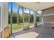 Relax on the screened-in patio overlooking the backyard at 1760 Saint Tropez Ct, Kissimmee, FL 34744
