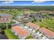 This aerial captures community amenities including tennis, pool, clubhouse, and green spaces for recreation at 1870 Brentwood Ct, Davenport, FL 33837