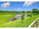 Balcony view overlooking green space and pond at 1870 Brentwood Ct, Davenport, FL 33837