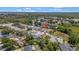 An aerial view of the property highlights its location within a scenic community near a tranquil lake at 307 Balmoral Ct, Davenport, FL 33896