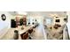 Bright living space with kitchen island, stainless appliances, and open living area at 4250 Roberta Dr, Winter Haven, FL 33881