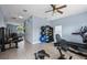 Well-equipped fitness center with exercise machines and free weights at 4850 Coral Castle Dr, Kissimmee, FL 34746