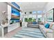 Stylish common area with sofas, large windows, a wall mounted television and decor at 7770 Sandy Ridge Dr # 142, Kissimmee, FL 34747