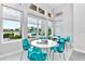 Bright common area with translucent chairs and tables next to large windows with outside views at 7770 Sandy Ridge Dr # 142, Kissimmee, FL 34747