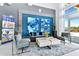Cozy lobby featuring comfortable seating arrangements and eye-catching artwork for a welcoming atmosphere at 7770 Sandy Ridge Dr # 142, Kissimmee, FL 34747