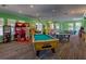 Community game room, includes a pool table, ping pong table, and arcade games for residents' recreation at 8121 Fan Palm Way, Kissimmee, FL 34747