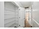 Storage closet featuring wire shelving and an access door at 16 Pine Forest Dr, Haines City, FL 33844
