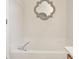 Close up of the garden tub in the Primary bath with decorative mirror at 3038 Elbib, St Cloud, FL 34769