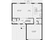 Open-concept first-floor plan with kitchen, living, dining, half bath and two car garage at 5225 Tuscany Ln, Davenport, FL 33897
