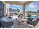 Inviting patio with comfortable seating and views of the pool at 5225 Tuscany Ln, Davenport, FL 33897