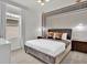 Stylish bedroom featuring contemporary décor with a plush bed, accent lighting, and modern furniture at 7622 Oakmoss Loop, Davenport, FL 33837